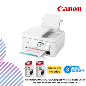 Copy of online img (31) CANON PIXMA TS7770A Compact Wireless Photo All-In-One with 35-sheet ADF and Touchscreen LCD
