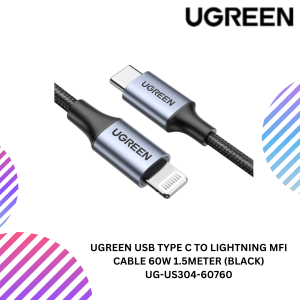 UGREEN USB-C TO LIGHTNING M/M CABLE ALUMINUM SHELL BRAIDED 60W