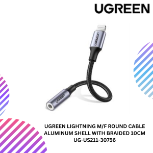 UGREEN LIGHTNING M/F ROUND CABLE ALUMINUM SHELL WITH BRAIDED