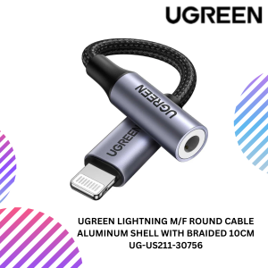 UGREEN LIGHTNING M/F ROUND CABLE ALUMINUM SHELL WITH BRAIDED