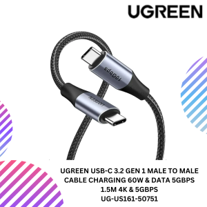 UGREEN USB-C 3.2 GEN 1 MALE TO MALE CABLE CHARGING 60W & DATA 5GBPS