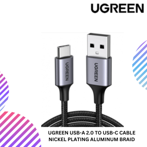UGREEN USB-A 2.0 TO USB-C CABLE NICKEL PLATING ALUMINUM BRAID