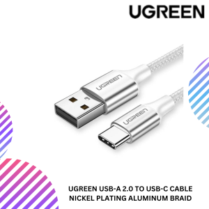 UGREEN USB-A 2.0 TO USB-C CABLE NICKEL PLATING ALUMINUM BRAID