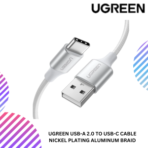 UGREEN USB-A 2.0 TO USB-C CABLE NICKEL PLATING ALUMINUM BRAID