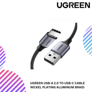 UGREEN USB-A 2.0 TO USB-C CABLE NICKEL PLATING ALUMINUM BRAID