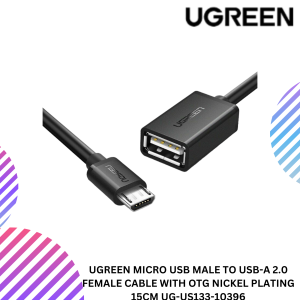 UGREEN MICRO USB MALE TO USB-A 2.0 FEMALE CABLE WITH OTG NICKEL PLATING