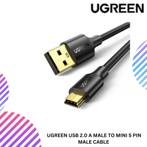 UGREEN USB 2.0 A MALE TO MINI 5 PIN MALE CABLE