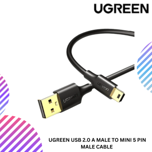 UGREEN USB 2.0 A MALE TO MINI 5 PIN MALE CABLE