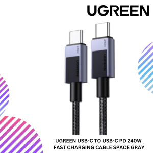 UGREEN USB-C TO USB-C PD 240W FAST CHARGING CABLE SPACE GRAY