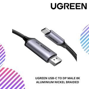 UGREEN USB-C TO DP MALE 8K ALUMINIUM NICKEL BRAIDED