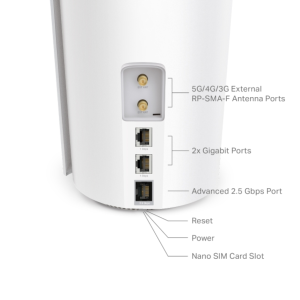 TP-Link Deco X50 5G AX3000 Whole Home Mesh Wi-Fi 6 Router, Build-In 5G Modem