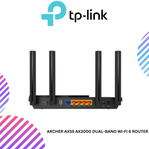 Archer AX55 AX3000 Dual-Band Wi-Fi 6 Router