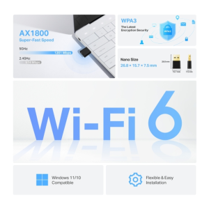 Archer TX20U Nano AX1800 Nano Dual Band Wi-Fi 6 USB Adapter