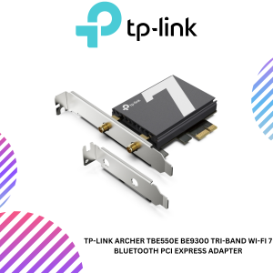 TP-Link Archer TBE550E BE9300 Tri-Band Wi-Fi 7 Bluetooth PCI Express Adapter
