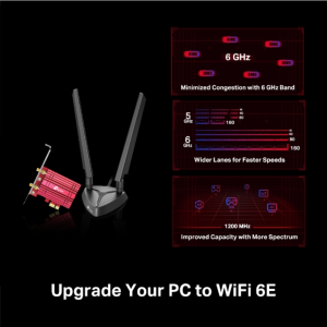 TP-Link Archer TXE75E AXE5400 Tri-Band Wi-Fi 6E Bluetooth PCI Express Adapter