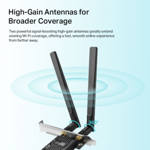 TP-Link Archer TX20E AX1800 Dual Band Wi-Fi 6 Bluetooth 5.2 PCI Express Adapter