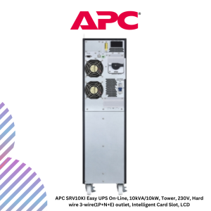 APC SRV10KI Easy UPS On-Line, 10kVA/10kW, Tower, 230V, Hard wire 3-wire(1P+N+E) outlet, Intelligent Card Slot, LCD