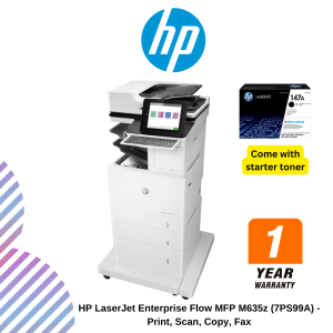 HP LaserJet Enterprise Flow MFP M635z (7PS99A) - Print, Scan, Copy, Fax