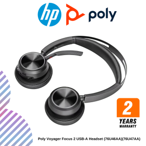 Poly Voyager Focus 2 USB-A / USB-C Headset (76U46AA)(76U47AA)
