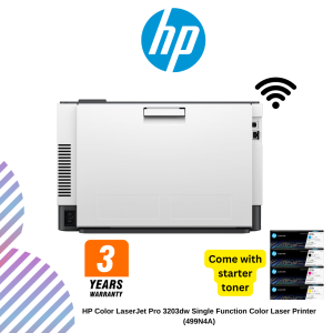 HP Color LaserJet Pro 3203dw Single Function Color Laser Printer (499N4A)