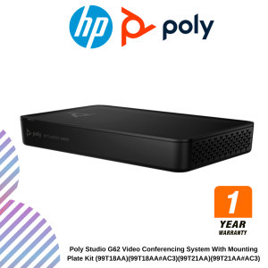 Poly Studio G62 Video Conferencing System With Mounting Plate Kit (99T18AA)(99T18AA#AC3)(99T21AA)(99T21AA#AC3)