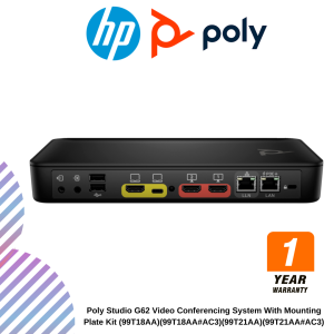 Poly Studio G62 Video Conferencing System With Mounting Plate Kit (99T18AA)(99T18AA#AC3)(99T21AA)(99T21AA#AC3)