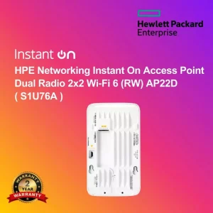 HPE Networking Instant On Access Point Dual Radio 2x2 Wi‑Fi 6 (RW) AP22D ( S1U76A )