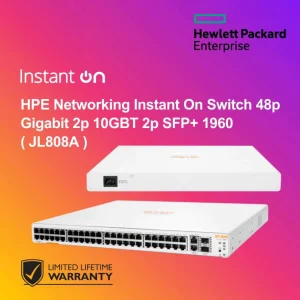 HPE Networking Instant On Switch 48p Gigabit 2p 10GBT 2p SFP+ 1960 ( JL808A )