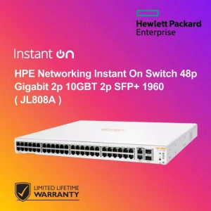 HPE Networking Instant On Switch 48p Gigabit 2p 10GBT 2p SFP+ 1960 ( JL808A )