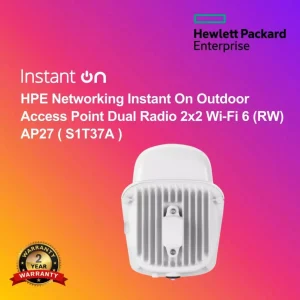HPE Networking Instant On Outdoor Access Point Dual Radio 2x2 Wi‑Fi 6 (RW) AP27 ( S1T37A )