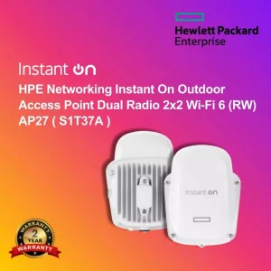 HPE Networking Instant On Outdoor Access Point Dual Radio 2x2 Wi‑Fi 6 (RW) AP27 ( S1T37A )