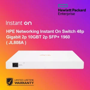 HPE Networking Instant On Switch 48p Gigabit 2p 10GBT 2p SFP+ 1960 ( JL808A )
