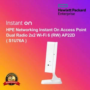 HPE Networking Instant On Access Point Dual Radio 2x2 Wi‑Fi 6 (RW) AP22D ( S1U76A )