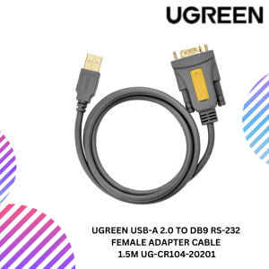 UGREEN USB-A 2.0 TO DB9 RS-232 FEMALE ADAPTER CABLE