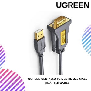 UGREEN USB-A 2.0 TO DB9 RS-232 MALE ADAPTER CABLE