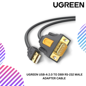 UGREEN USB-A 2.0 TO DB9 RS-232 MALE ADAPTER CABLE