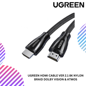UGREEN HDMI CABLE VER 2.1 8K NYLON BRAID DOLBY VISION & ATMOS