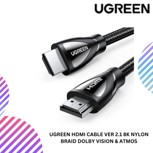 UGREEN HDMI CABLE VER 2.1 8K NYLON BRAID DOLBY VISION & ATMOS