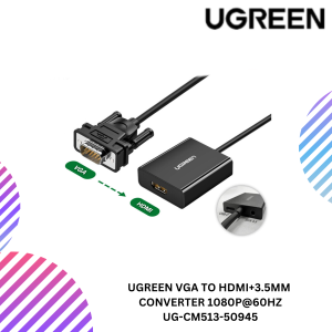 UGREEN VGA TO HDMI+3.5MM CONVERTER 1080P@60HZ