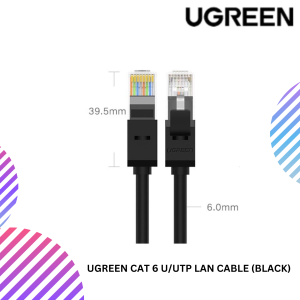 UGREEN CAT 6 U/UTP LAN CABLE (BLACK)