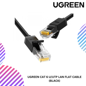 UGREEN CAT 6 U/UTP LAN FLAT CABLE (BLACK)