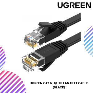 UGREEN CAT 6 U/UTP LAN FLAT CABLE (BLACK)