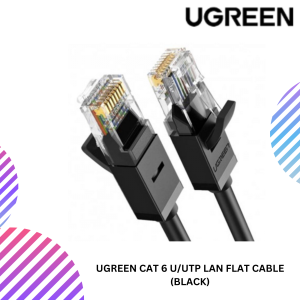UGREEN CAT 6 U/UTP LAN FLAT CABLE (BLACK)