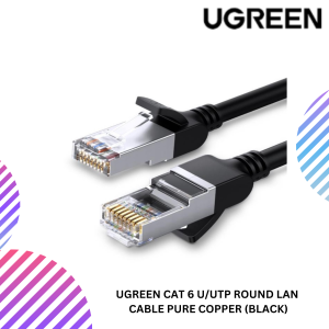 UGREEN CAT 6 U/UTP LAN FLAT CABLE (BLACK)