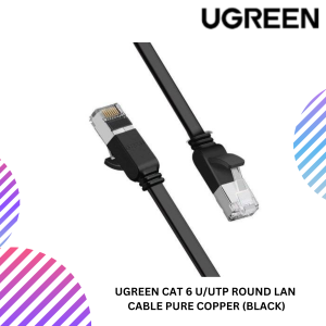UGREEN CAT 6 U/UTP LAN FLAT CABLE (BLACK)