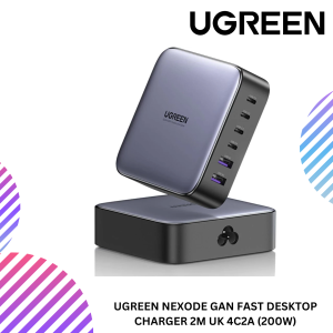 UGREEN NEXODE GAN FAST DESKTOP CHARGER 2M UK 4C2A (200W)