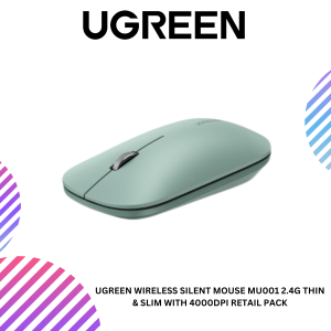 UGREEN WIRELESS SILENT MOUSE MU001 2.4G THIN & SLIM WITH 4000DPI RETAIL PACK