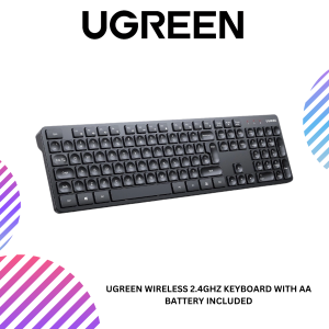 UGREEN WIRELESS 2.4GHZ KEYBOARD WITH AA BATTERY INCLUDED