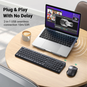 UGREEN WIRELESS 2.4GHZ KEYBOARD WITH AA BATTERY INCLUDED