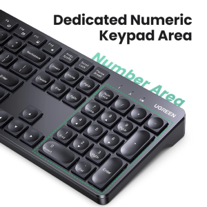 UGREEN WIRELESS 2.4GHZ KEYBOARD WITH AA BATTERY INCLUDED